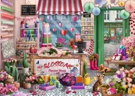 zydams - Dėlionė Ravensburger The Little Flower Shop 12001727, 1000 vnt. - 2 nuotrauka