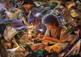 puzzle deliones 1000 - Ravensburger The Lord of the Rings Frodo's Journey, 50 x 70 cm, 1000 det. - 3 nuotrauka