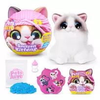 gyvate zaislai - Zuru Pets Alive interaktyvi katė Smitten Kittens Series 2, 9568 - 5 nuotrauka