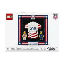 lego konstruktoris - LEGO Editions 2026 m. JAV futbolo rinktinės marškinėliai 43033 - 4 nuotrauka