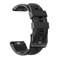 garmin fenix 6 pro - Tech-Protect watch strap IconBand Garmin fenix 3/5X/3HR/5X Plus/6X/6X Pro/7X, black | 9589046921568 - 4 nuotrauka