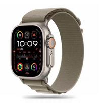 apple watch 10 apyranke - Tech-Protect Nylon Pro dirželis Apple Watch 4/5/6/7/8/9/SE/Ultra 1/2 (42/44/45/49 mm) - Titano Alyvuogių (Titanium Olive) - 2 nuotrauka