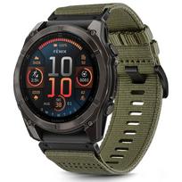 „fēnix 8“ - Tech-Protect Nylon Classic Strap for Garmin Fenix 5X / 5X Plus / 6X / 6X Pro / 7X / 8, Žalias (Olive Green) - 3 nuotrauka