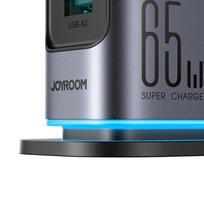 usb c 65w ikroviklis - Joyroom JR-TCM02 daugiaportis GaN įkroviklis 65W EU 4x USB-C, 2x USB-A - Juodas (Black) - 10 nuotrauka