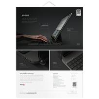 ipad keyboard - UNIQ Venno Pro Magnetic Smart with keyboard iPad Pro 13" 2024 Black - 3 nuotrauka