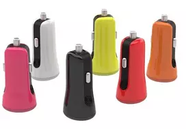 baseus car charger - Baseus Tiny Dual USB Car Charger Pink - 2 nuotrauka