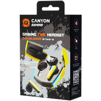 bluetooth headset gaming - Canyon GTWS-2 Yellow (Geltonos) - 2 nuotrauka