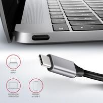 usb c hub hdmi - Axagon HMC-6GL SuperSpeed USB-C 6in1 Hub, Juodas (Black) - 3 nuotrauka