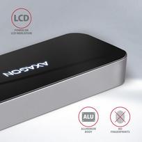 usb c hub hdmi - Axagon HMC-6GL SuperSpeed USB-C 6in1 Hub, Juodas (Black) - 9 nuotrauka