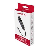 usb c hub hdmi - Axagon HMC-6GL SuperSpeed USB-C 6in1 Hub, Juodas (Black) - 10 nuotrauka
