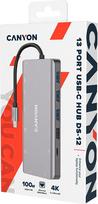usb c hub hdmi - CANYON 13 in 1 USB C hub, with 2*HDMI, 3*USB3.0: support max. 5Gbps, 1*USB2.0: support max. 480Mbps - 2 nuotrauka