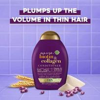 biotinas - Organix Biotin & Collagen Conditioner apimties suteikiantis kondicionierius - 385 ml. - 2 nuotrauka