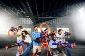 ginklai lt - Zuru X-Shot Insanity Manic, Mėlyna (Blue) - 2 nuotrauka