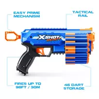ginklai lt - Zuru X-Shot Insanity Manic, Mėlyna (Blue) - 4 nuotrauka