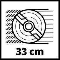 zoliapjoviu - Einhell GE-CM 18/33 Li (1x4,0Ah) - 4 nuotrauka