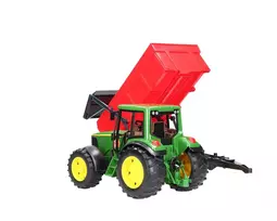 tractor john deere - Žaislinis traktorius Bruder John Deere 6920 Tractor & Trailer BR02057, raudona/žalia - 7 nuotrauka
