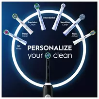 oral b pro - Oral-B Pro 1 Cross Action Juodas (Black) - 3 nuotrauka