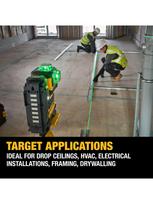 laser green - DeWALT DCLE34035D1 3D lazerinis nivelyras 360° žalias (Green) - 2 nuotrauka