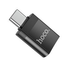 hoco usb type c - Hoco UA17 Type-C to USB-A juodas - 5 nuotrauka