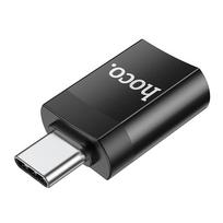 hoco usb type c - Hoco UA17 Type-C to USB-A juodas - 6 nuotrauka