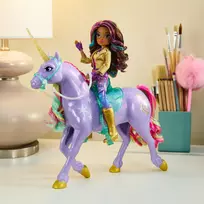 vienaragiai pigu lt - Žaislinė figūrėlė, su priedais, vienaragis Spin Master Unicorn Academy Wildstar, 28 cm, violetinė - 2 nuotrauka