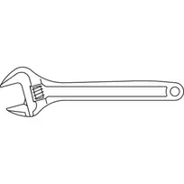 reguliuojamas verzliaraktis - Gedore Adjustable Spanner P12 60N - 2 nuotrauka