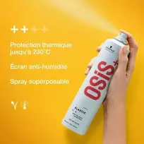 plauku osom professional - Plaukų lakas Schwarzkopf OSiS+ Elastic Medium Hold, 300 ml - 3 nuotrauka