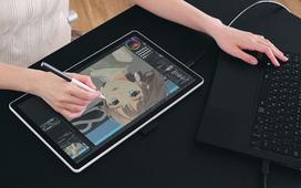 tabletes - Wacom One 14, Juoda/Balta (Black/White) - 3 nuotrauka