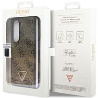 galaxy fold 5 deklas - Guess Hardcase Leather 4G Triangle Strass Samsung Galaxy Z Fold 5 Brown - 2 nuotrauka