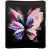 galaxy fold 5 deklas - Guess Hardcase Leather 4G Triangle Strass Samsung Galaxy Z Fold 5 Brown - 3 nuotrauka
