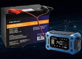 24v - Qoltec Išmanusis mikroprocesorinė kroviklis 12V 15A su LCD, skirtas AGM, GEL, SLA, EFB, LiFePO4 akumuliatoriams - 4 nuotrauka