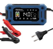 24v - Qoltec Išmanusis mikroprocesorinė kroviklis 12V 15A su LCD, skirtas AGM, GEL, SLA, EFB, LiFePO4 akumuliatoriams - 5 nuotrauka