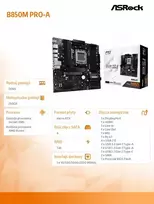 b850 plokste - ASRock B850M Pro-A - 2 nuotrauka
