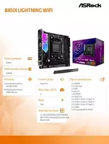 asrock b850 lightning - ASRock Phantom Gaming B850I Lightning Wi-Fi - 2 nuotrauka