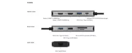 usb c hdmi 3 - ICY BOX IB-DK4012-CPD 9-in-1 USB-C prijungimo stotis Juoda (Black) - 3 nuotrauka