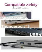 usb c hdmi 3 - ICY BOX IB-DK4012-CPD 9-in-1 USB-C prijungimo stotis Juoda (Black) - 4 nuotrauka