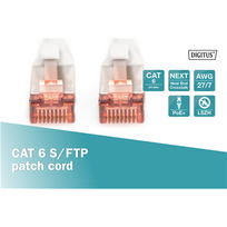 cat6 20m - Digitus CAT 6 S/FTP Patch Cable Grey 20m - 4 nuotrauka