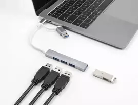 usb 4 port hub - Delock 4 prievadų plonas USB šakotuvas su USB Type-C - 3 nuotrauka