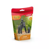 gorilla - Žaislinė figūrėlė Schleich Wild Life Gorilla Family 42601S, 3 vnt., juoda - 2 nuotrauka