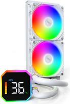 cpu cooler digital - Montech HyperFlow Digital 240 White - 1 nuotrauka