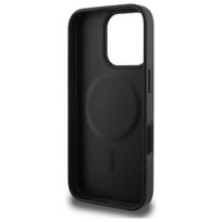 apple iphone 16 pro max case - Guess "PU Leather 4G Colored Ring MagSafe Case iPhone 16 Pro Max" Black - 3 nuotrauka