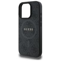 apple iphone 16 pro max case - Guess "PU Leather 4G Colored Ring MagSafe Case iPhone 16 Pro Max" Black - 4 nuotrauka