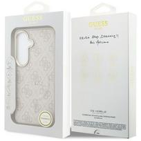 guess pu leather 4g - Guess PU Leather 4G Gold Frame Magnetic dėklas skirtas Samsung Galaxy S26 rožinės spalvos - 2 nuotrauka