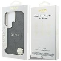 magsafe deklas - Guess PU Leather 4G Gold Frame Magnetic dėklas skirtas Samsung Galaxy S26 Ultra juodos spalvos - 2 nuotrauka