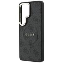 magsafe deklas - Guess PU Leather 4G Gold Frame Magnetic dėklas skirtas Samsung Galaxy S26 Ultra juodos spalvos - 4 nuotrauka