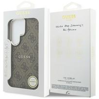 guess pu leather 4g - Guess PU Leather 4G Gold Frame Magnetic dėklas skirtas Samsung Galaxy S26 Ultra rudos spalvos - 2 nuotrauka