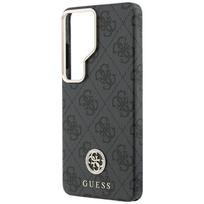 guess pu leather 4g - Guess PU Leather 4G Strass Logo Gold Frame Magnetic dėklas skirtas Samsung Galaxy S26 Ultra juodos spalvos - 4 nuotrauka