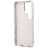 guess pu leather 4g - Guess PU Leather 4G Strass Logo Gold Frame Magnetic dėklas skirtas Samsung Galaxy S26 Ultra rožinės spalvos - 3 nuotrauka
