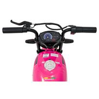 motociklai - Elektrinis motociklas SUPERMOTO, Pink - 17 nuotrauka