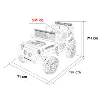 vaikiskas elektromobilus - Elektrinis džipas Jeep BEAST 4x4, raudonas (Red) - 2 nuotrauka